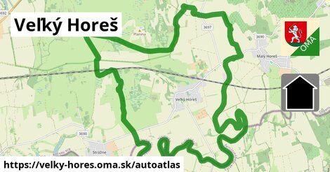 ikona Mapa autoatlas v velky-hores