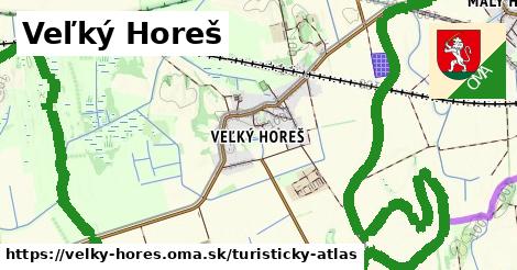 ikona Veľký Horeš: 5,2 km trás turisticky-atlas v velky-hores