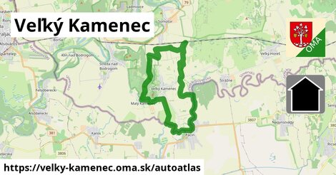 ikona Mapa autoatlas v velky-kamenec