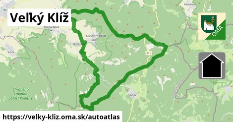 ikona Mapa autoatlas v velky-kliz