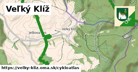 ikona Veľký Klíž: 25 km trás cykloatlas v velky-kliz