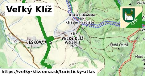 ikona Turistická mapa turisticky-atlas v velky-kliz