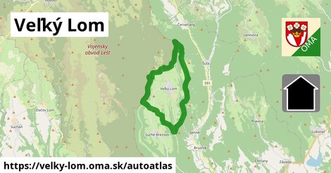 ikona Mapa autoatlas v velky-lom