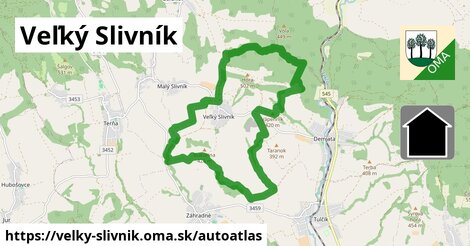 ikona Mapa autoatlas v velky-slivnik