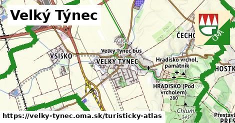 ikona Turistická mapa turisticky-atlas v velky-tynec