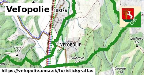 ikona Turistická mapa turisticky-atlas v velopolie