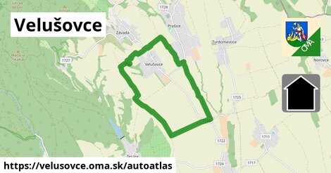 ikona Mapa autoatlas v velusovce