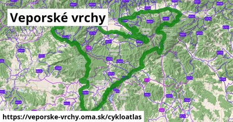 ikona Cyklo cykloatlas v veporske-vrchy