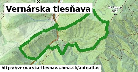 ikona Mapa autoatlas v vernarska-tiesnava