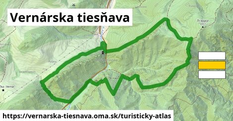 ikona Turistická mapa turisticky-atlas v vernarska-tiesnava