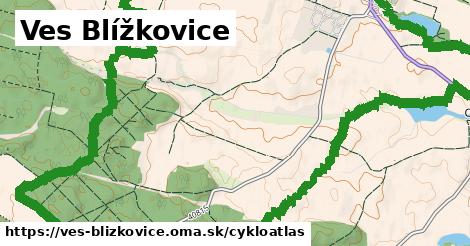 ikona Ves Blížkovice: 2,1 km trás cykloatlas v ves-blizkovice