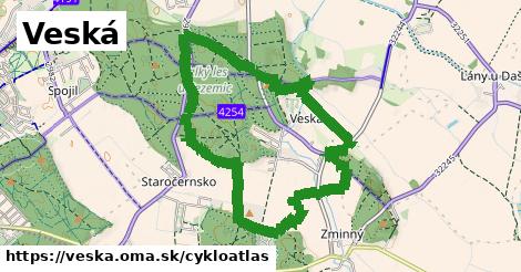 ikona Veská: 3,2 km trás cykloatlas v veska