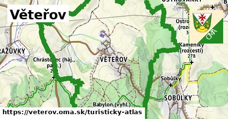 ikona Turistická mapa turisticky-atlas v veterov