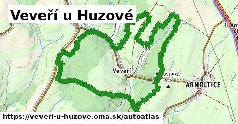 ulice v Veveří u Huzové