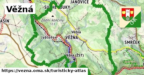 ikona Turistická mapa turisticky-atlas v vezna