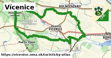 ikona Turistická mapa turisticky-atlas v vicenice