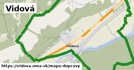 ikona Vidová: 4,5 km trás mapa-dopravy v vidova