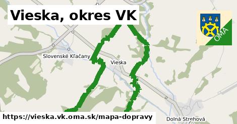 ikona Vieska, okres VK: 0 m trás mapa-dopravy v vieska.vk