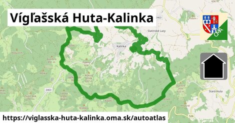 ikona Mapa autoatlas v viglasska-huta-kalinka