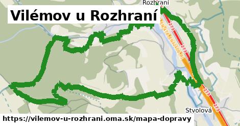 ikona Vilémov u Rozhraní: 10,8 km trás mapa-dopravy v vilemov-u-rozhrani