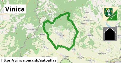 ikona Mapa autoatlas v vinica