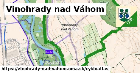 ikona Vinohrady nad Váhom: 17 km trás cykloatlas v vinohrady-nad-vahom