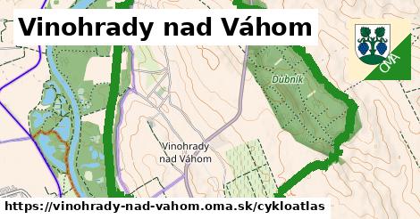 ikona Vinohrady nad Váhom: 17 km trás cykloatlas v vinohrady-nad-vahom