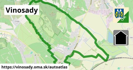 ikona Mapa autoatlas v vinosady