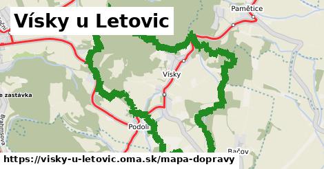 ikona Vísky u Letovic: 3,9 km trás mapa-dopravy v visky-u-letovic