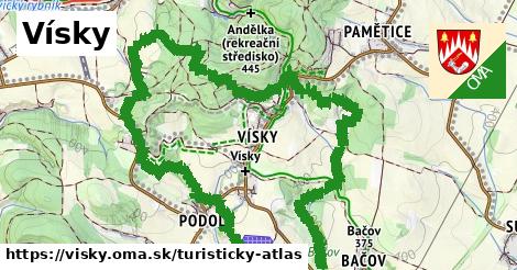 ikona Turistická mapa turisticky-atlas v visky