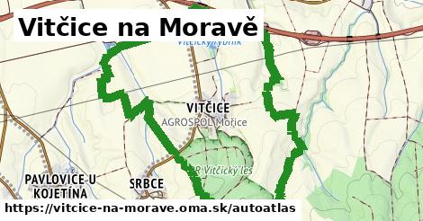 ikona Mapa autoatlas v vitcice-na-morave