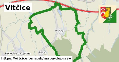 ikona Vitčice: 0 m trás mapa-dopravy v vitcice