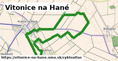 ikona Vitonice na Hané: 2,6 km trás cykloatlas v vitonice-na-hane