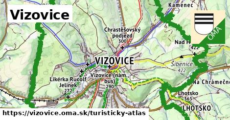 ikona Turistická mapa turisticky-atlas v vizovice