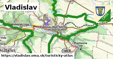 ikona Turistická mapa turisticky-atlas v vladislav