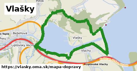 ikona Vlašky: 0 m trás mapa-dopravy v vlasky