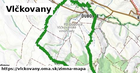 ikona Vlčkovany: 0 m trás zimna-mapa v vlckovany