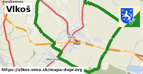 ikona Vlkoš: 19 km trás mapa-dopravy v vlkos