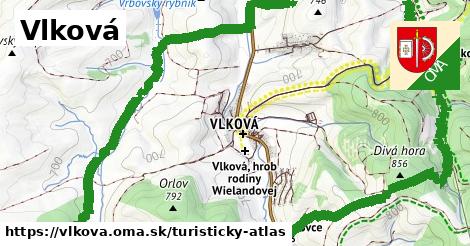 ikona Turistická mapa turisticky-atlas v vlkova