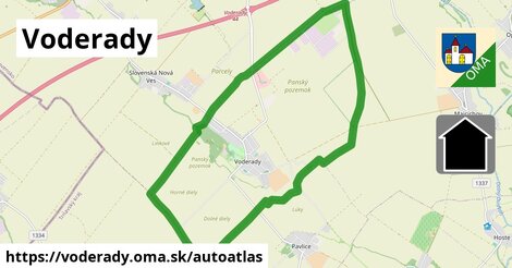 ikona Mapa autoatlas v voderady