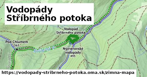 ikona Vodopády Stříbrného potoka: 0 m trás zimna-mapa v vodopady-stribrneho-potoka