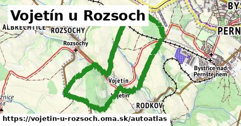 ikona Mapa autoatlas v vojetin-u-rozsoch