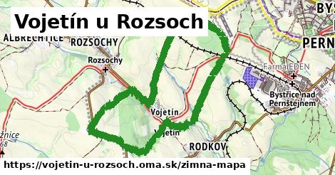 ikona Zimná mapa zimna-mapa v vojetin-u-rozsoch