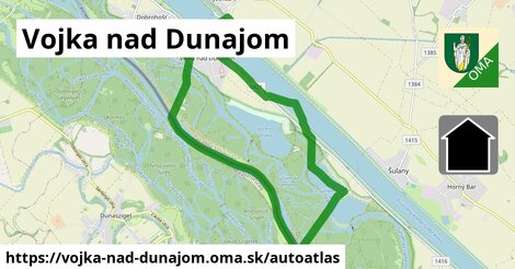 ikona Mapa autoatlas v vojka-nad-dunajom