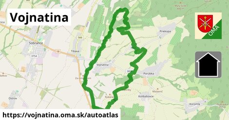 ikona Mapa autoatlas v vojnatina