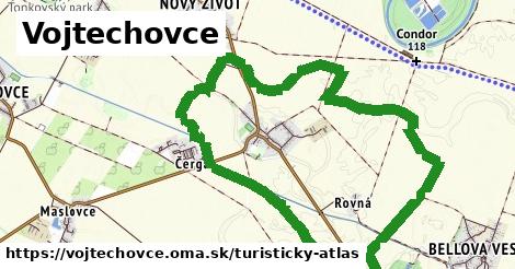 ikona Vojtechovce: 0 m trás turisticky-atlas v vojtechovce
