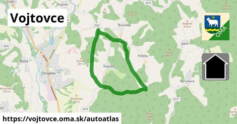 ikona Mapa autoatlas v vojtovce