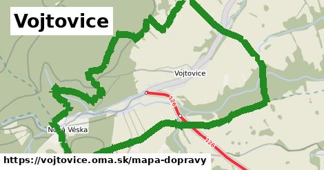 ikona Vojtovice: 545 m trás mapa-dopravy v vojtovice