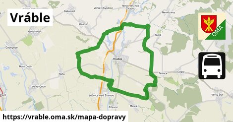 ikona Mapa dopravy mapa-dopravy v vrable