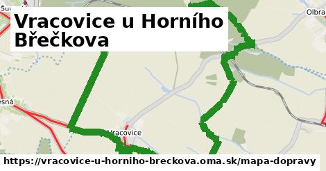 ikona Vracovice u Horního Břečkova: 2,8 km trás mapa-dopravy v vracovice-u-horniho-breckova
